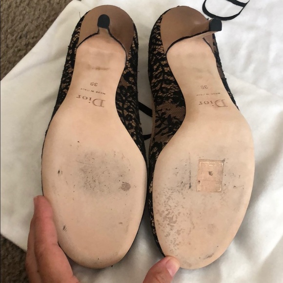 Dior satin and lace pumps - Picture 4 of 8